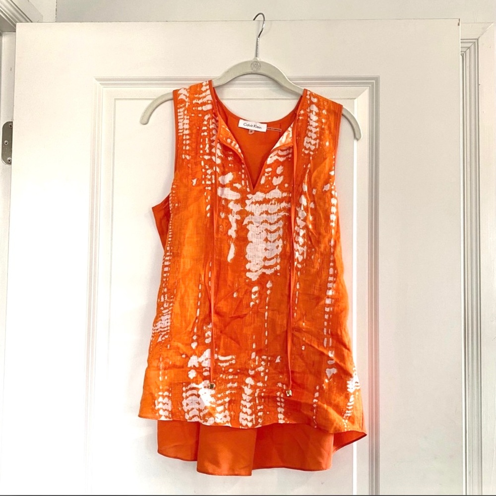 Calvin Klein sleeveless blouse